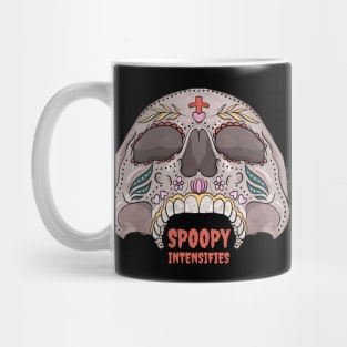 Halloween Skull Spoopy Intensifies Mug